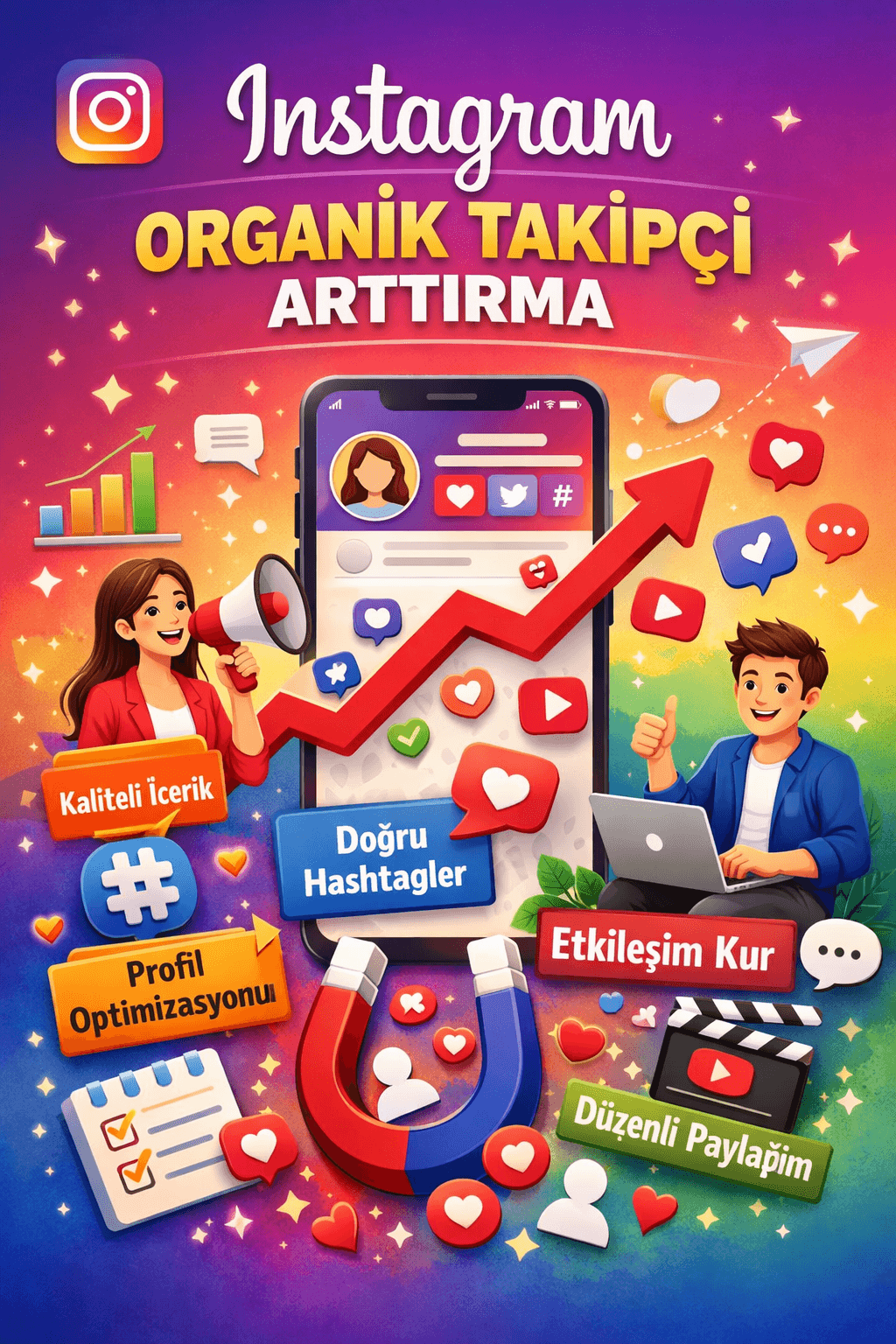 Instagram organik takipçi artışı yolları